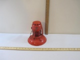 Red Dietz No. 40 Traffic Gard Consolidated Edison System with red glass globe, 2 lbs 3 oz