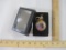Vintage Gold Tone USA Pocket Watch with Japan Movement, in box with chain, 3 oz