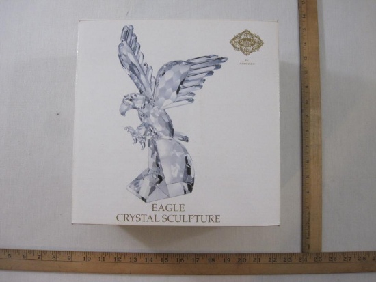 Eagle Crystal Sculpture, Shannon Crystal by Godinger, in original box, 1 lb 15 oz