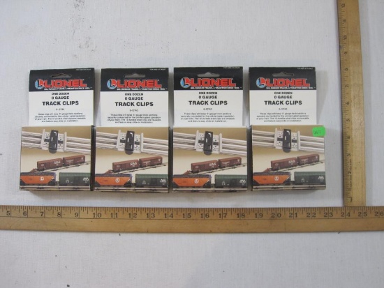 Four Boxes of Lionel O Gauge Track Clips, 6-12743, 14 oz