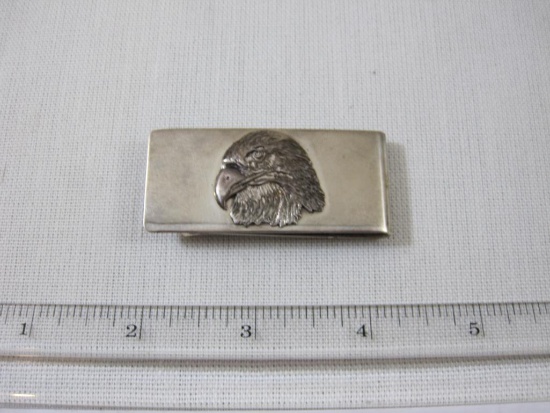 Heavy Sterling Silver Money Clip, marked 925, 33.4 g