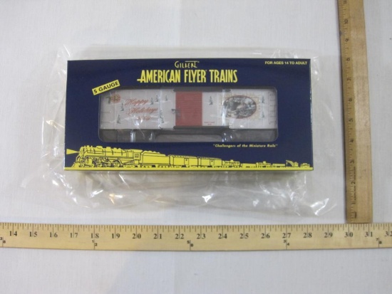 American Flyer Trains 2009 American Flyer Holiday Boxcar 6-48376, S Gauge, The AC Gilbert Co, new in