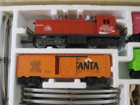 coca cola electric train set