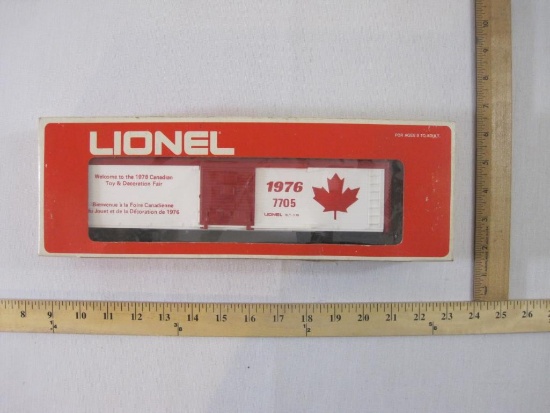 Lionel 1976 Canadian Toy & Decoration Fair Box Car 7705, O Gauge, with box, 13 oz