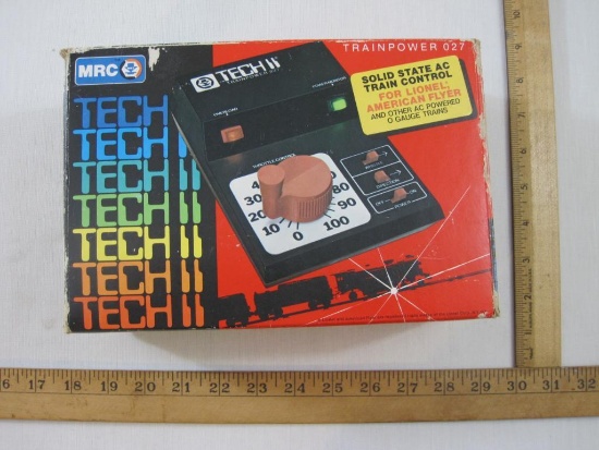 Tech II Train Power 027 Model Train Control in original box, 3 lbs 1 oz