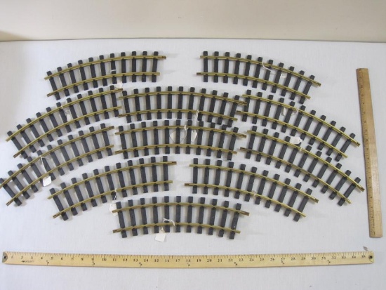 Lot of 12 Curved Track Pieces from Aristo-Craft Trains, made in China, 4 lbs 7 oz