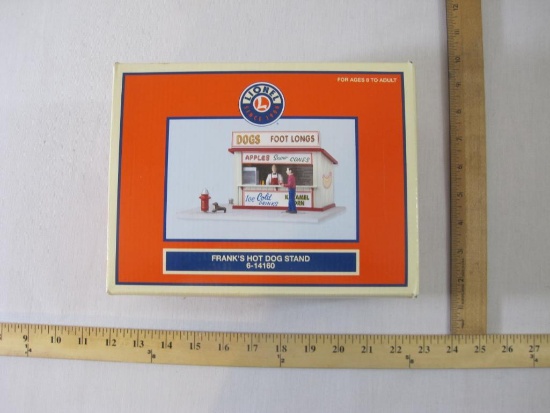Lionel Frank's Hot Dog Stand 6-14160, O/O-27 Gauge, new in box, 1 lb 14 oz