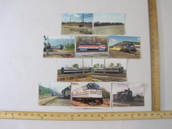 Lot of 10 Train Photos including Conrail, Amtrak, General Electric and more, 2 oz