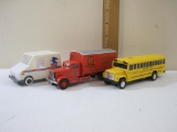 Three Vintage Vehicles including Hartoy A&P Grandmother's Bread Peterbilt Delivery Truck, US Mail