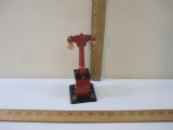 Vintage Metal Train Display Light with red bulbs, 6 oz