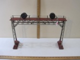 Lionel Pre-war Railroad No. 440 Signal Bridge, standard gauge, metal, AS IS, 3 lbs 2 oz