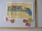 Two World's Fair Items including Monorail Pioneer Sticker from 1964-65 New York World's Fair and