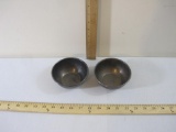 Two Silver ETC Equitable Trust Co International Silver Silver Solder Finger Bowls 0282, 363.8 g