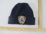 Vintage City of New York Police Department Knit Hat, 3 oz