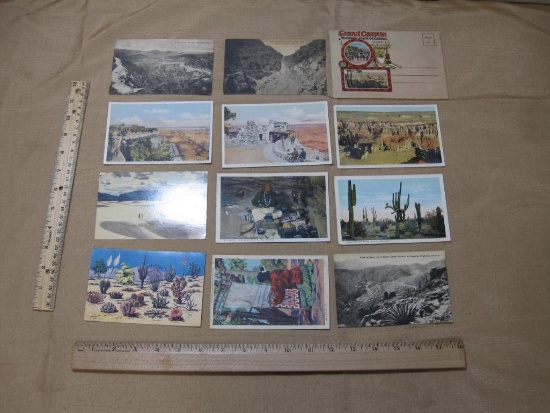 Postcards of Arizona, New Mexico and souvenir booklet of Grand Canyon National Park and Arizona