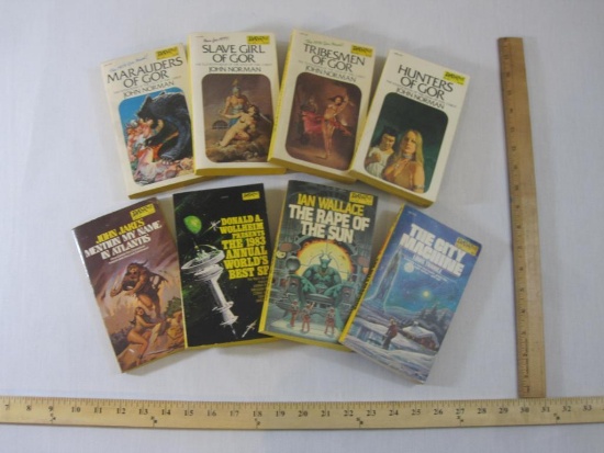 Lot of 8 Daw SF Sci-Fi Books including The City Machine (Louis Trimble), Marauders of Gor (John