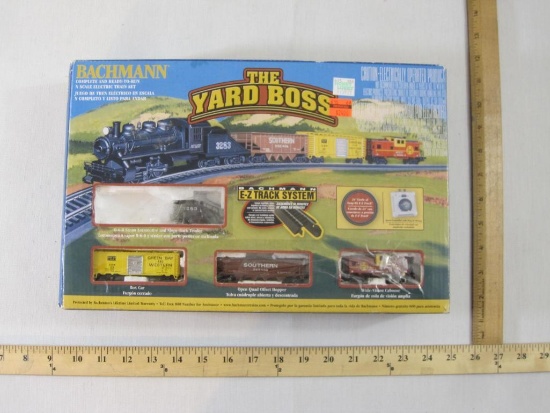 Bachmann The Yard Boss N Scale Electric Train Set in original box, locomotive is missing, AS IS, 2