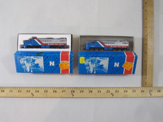 Con-Cor Liberty Bell Special N Scale PA-1 Locomotive and Dummy 2061A & 2071A, in original boxes, 10