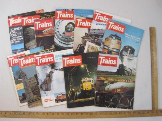 Vintage Trains The Magazine of Railroading Magazines from 1976 & 1978, January-November 1976 and