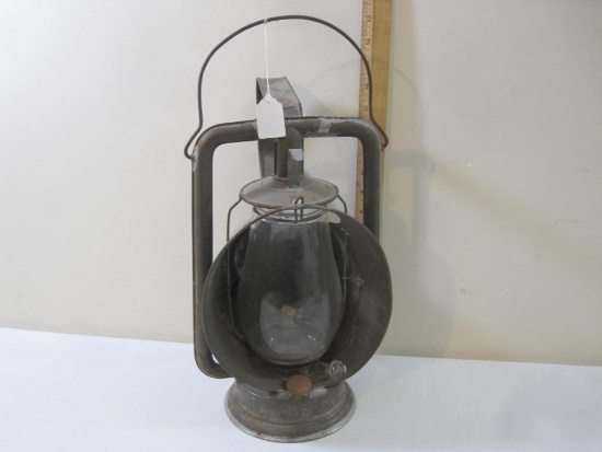 Vintage Railroad Track Inspector Lantern with clear glass globe, Star Head Light & Lantern Co, 2 lbs