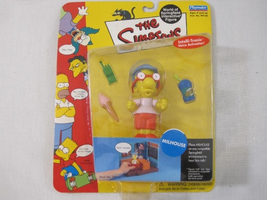 The Simpsons World of Springfield Interactive MILHOUSE Figure, Playmates, sealed, 5 oz