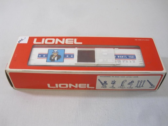 Lionel Uncle Sam Box Car 6-7700, O Scale, in original box, 13 oz