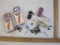 Two Xlerators Powerpulse Controls for Slot Cars in original boxes and assorted car pieces, 11 oz