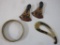 Lot of Unique Jewelry including bangle bracelet, pin and earrings, 3 oz