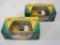 Two Crayola Crayon Pedal Driven Cars including 1956 Ford Thunderbird and 1957 Chevy Bel Air, new in