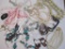 Lot of Assorted Jewelry Parts and Pieces, AS IS, see pictures, 1 lb 10 oz
