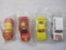 Four Sealed Hot Wheels Getty Diecast Cars, 1980s, 7 oz