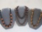 Four Brown and Black Beaded Necklaces, 9 oz