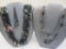 Two Beaded Necklaces including black multi-strand seed bead necklace and more, 6 oz