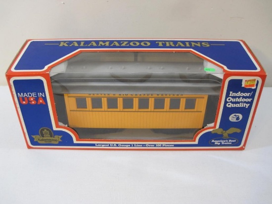Kalamazoo Trains D&RGW Passenger Coach 1863-3, G Scale, Denver & Rio Grande Western, in original