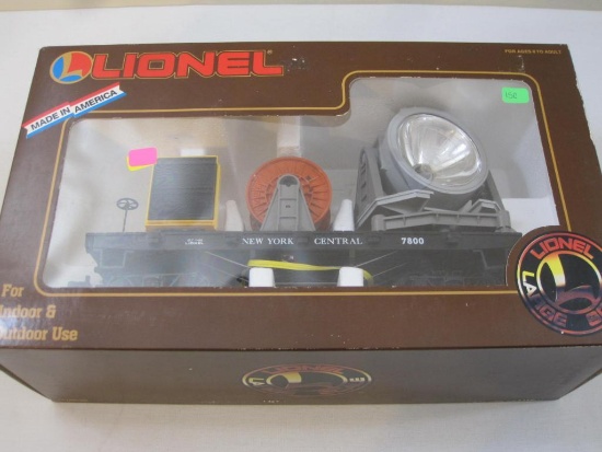 Lionel Large Scale New York Central Extended Searchlight Car 8-87800, new in box, 2 lbs