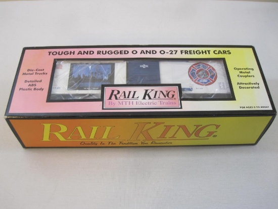 Rail King Rescue 2-NY Skyline Box Car Item No. 30-74087, O Scale, in original box, MTH Electric