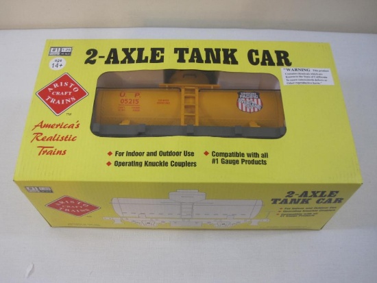 Aristo Craft Trains 2-Axle Tank Car Union Pacific #05215 ART40103, #1 Gauge, new in box, 2 lbs 1 oz