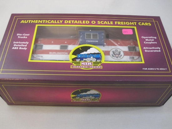MTH Burlington Northern #12618 Extended Vision Caboose Item No. 20-91105, O Scale, new in box, Mikes