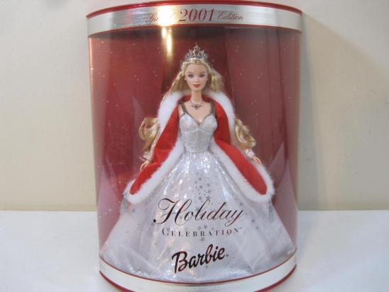 Special 2001 Edition Holiday Celebration Barbie Doll, SEALED, 2001 Mattel, 1 lb 3 oz