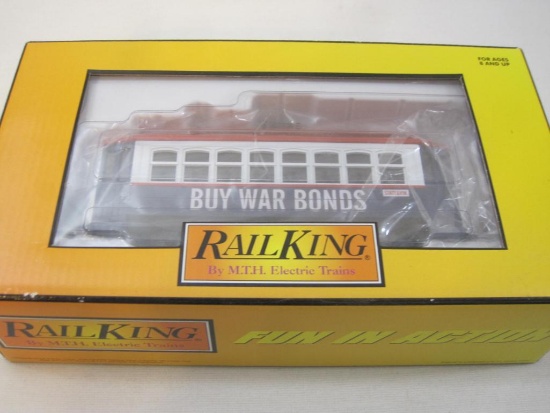 Rail King War Bonds Bump-n-Go Trolley Item No. 30-2582, O Scale, new in box, MTH Electric Trains, 1