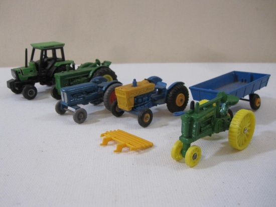 Lot of 6 Diecast Farm Vehicles from Lesney and more, 9 oz