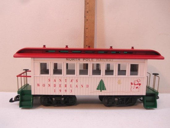 Kalamazoo 1993 Christmas Santa's Wonderland North Pole Railway Caboose, G Scale, 2 lbs 12 oz