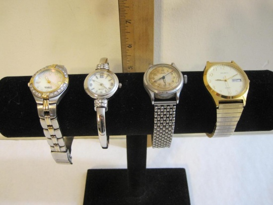 Four Watches including Helbros, Fossil, Elem and more, 9 oz