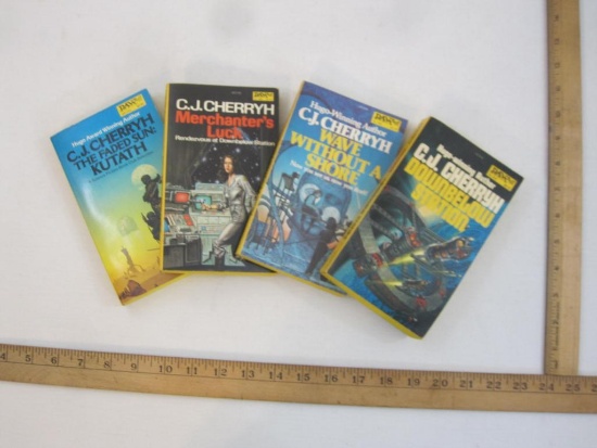 Four Vintage Science Fiction Books by CK Cherryh including The Faded Sun: Kutath (1980),