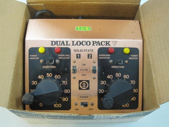 MRC Dual Loco Pack V Heavy Duty Dual Train Control in original box, 5 lbs 11 oz