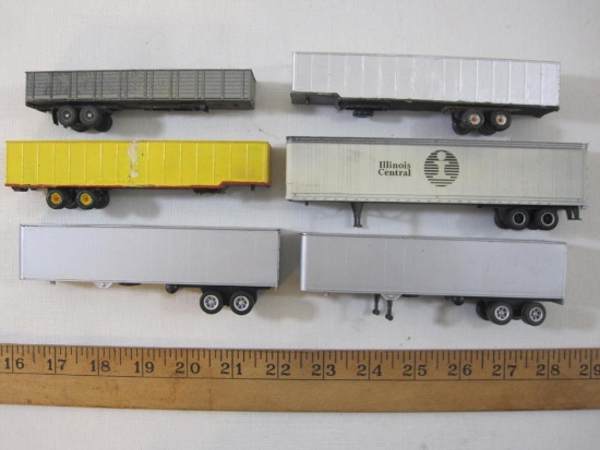 Lot of 6 Truck Trailers including Illinois Central and more, 8 oz