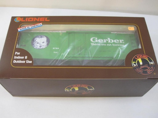 Lionel Large Scale Gerber 87104 Reefer Car, in original box, 2 lbs 11 oz