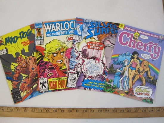 Four Comic Books from Marvel and Cherry Comics including Mad-Dog Pavlov's Response No. 2 June 1993,
