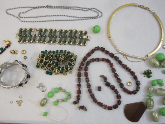 Lot of Assorted Jewelry Pieces, AS IS, 1 lb