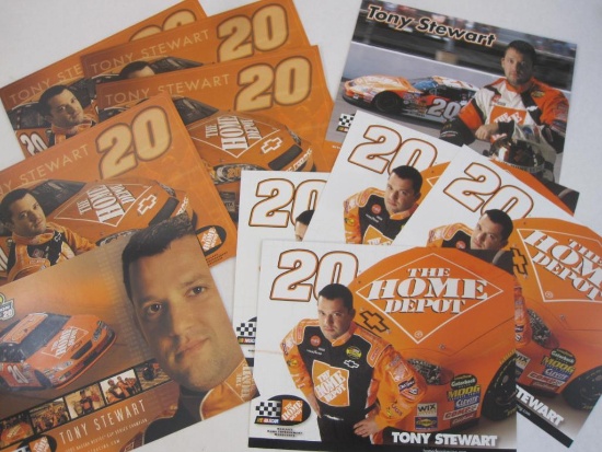 Lot of Tony Stewart NASCAR Promo Cards and Memorabilia, 5 oz